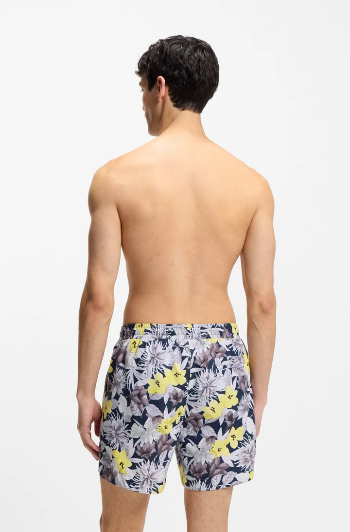 HUGO BY HUGO BOSS CALALA POLYESTER SWIM SHORTS NAVY MEDIUM RRP £69