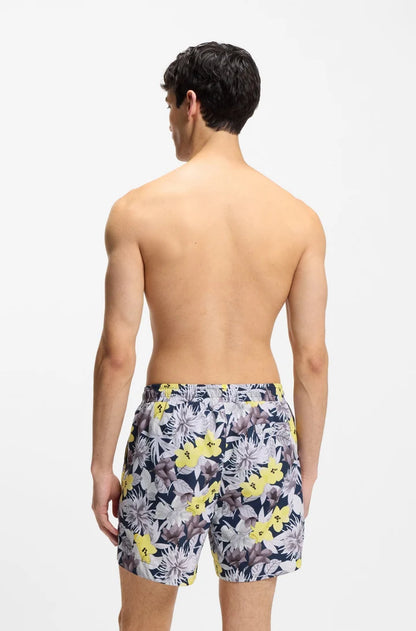HUGO BY HUGO BOSS CALALA POLYESTER SWIM SHORTS NAVY MEDIUM RRP £69