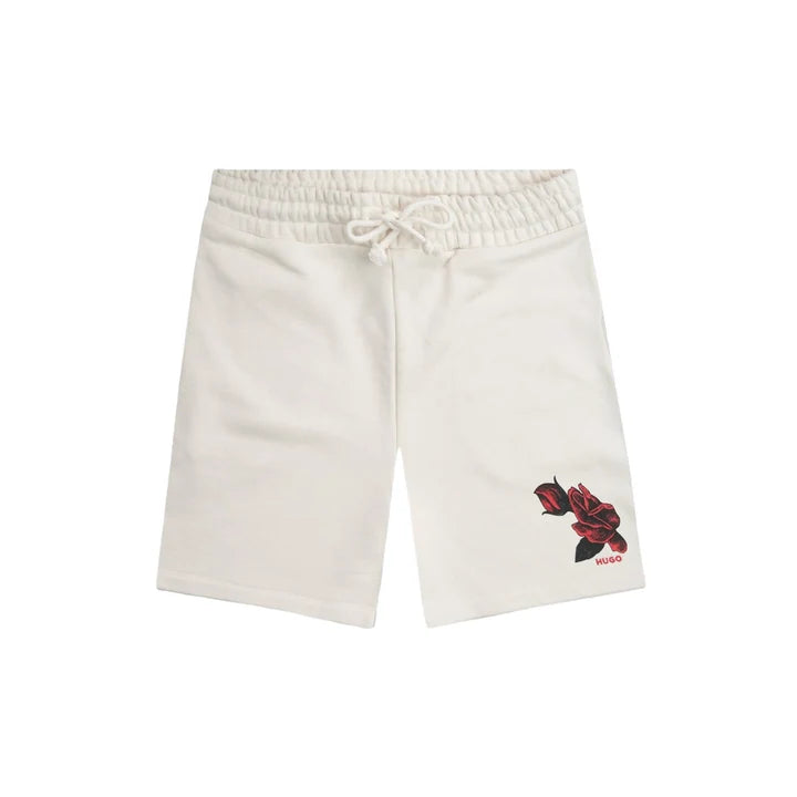 HUGO BY HUGO BOSS DAGETY COTTON SWEATSHORTS NATURAL (OFF WHITE) XL RRP £99 BNWT