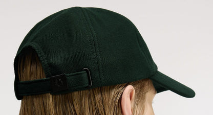 FRED PERRY PIQUE COTTON 6 PANEL BASEBALL CAP GRASSROOTS GREEN/OXBLOOD RRP £50 BNWT
