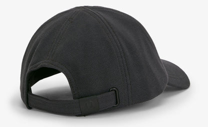 FRED PERRY PIQUE COTTON 6 PANEL BASEBALL CAP ANCHOR GREY/SPORT GREEN RRP £50 BNWT