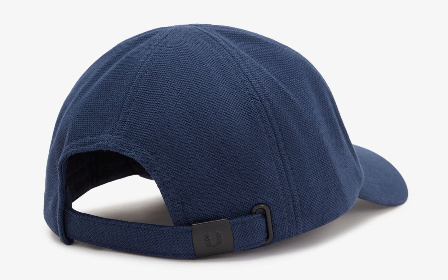 FRED PERRY PIQUE COTTON 6 PANEL BASEBALL CAP TENNIS BLUE/DEEP MINT RRP £50 BNWT