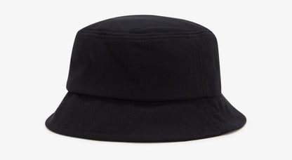 FRED PERRY LAUREL WREATH LOGO PIQUE COTTON BUCKET HAT BLACK ONE SIZE RRP £55 NEW