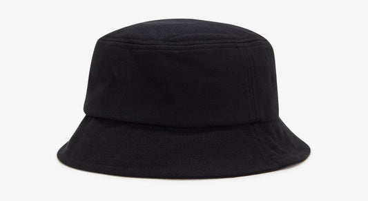 FRED PERRY LAUREL WREATH LOGO PIQUE COTTON BUCKET HAT BLACK ONE SIZE RRP £55 NEW