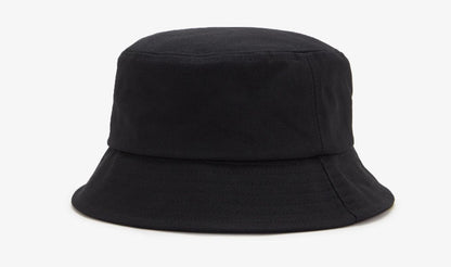 FRED PERRY BOLD EMBROIDERED BUCKET HAT BLACK/CHAMPAGNE RRP £55 BNWT
