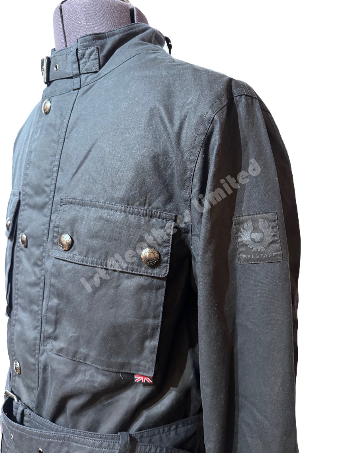 BELSTAFF ROADWAYS 4oz WAXED COTTON BIKER JACKET DEEP NAVY RRP £495 BNWT