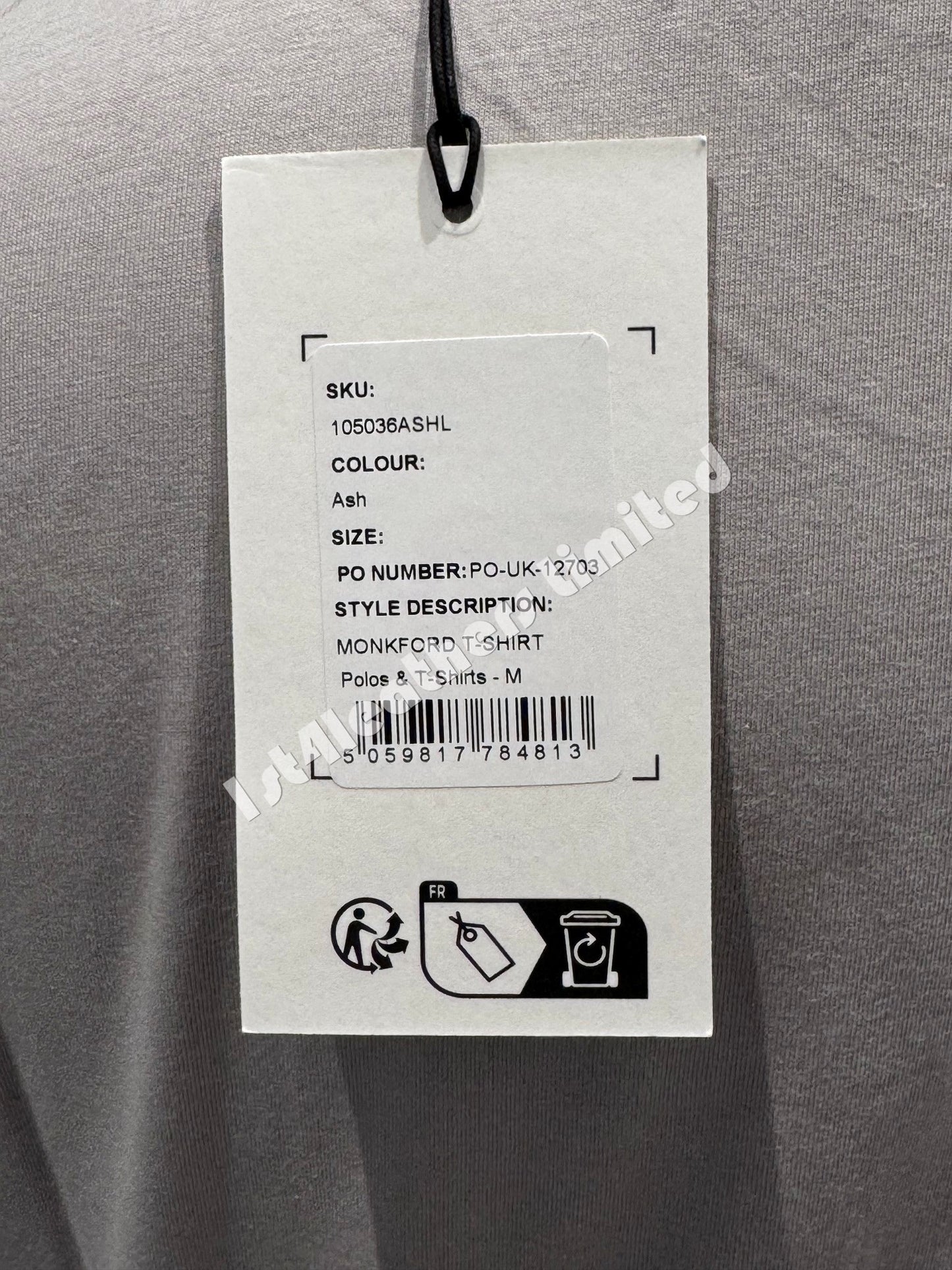 BELSTAFF MONKFORD PHOENIX PATCH T-SHIRT ASH GREY RRP £60 BNWT