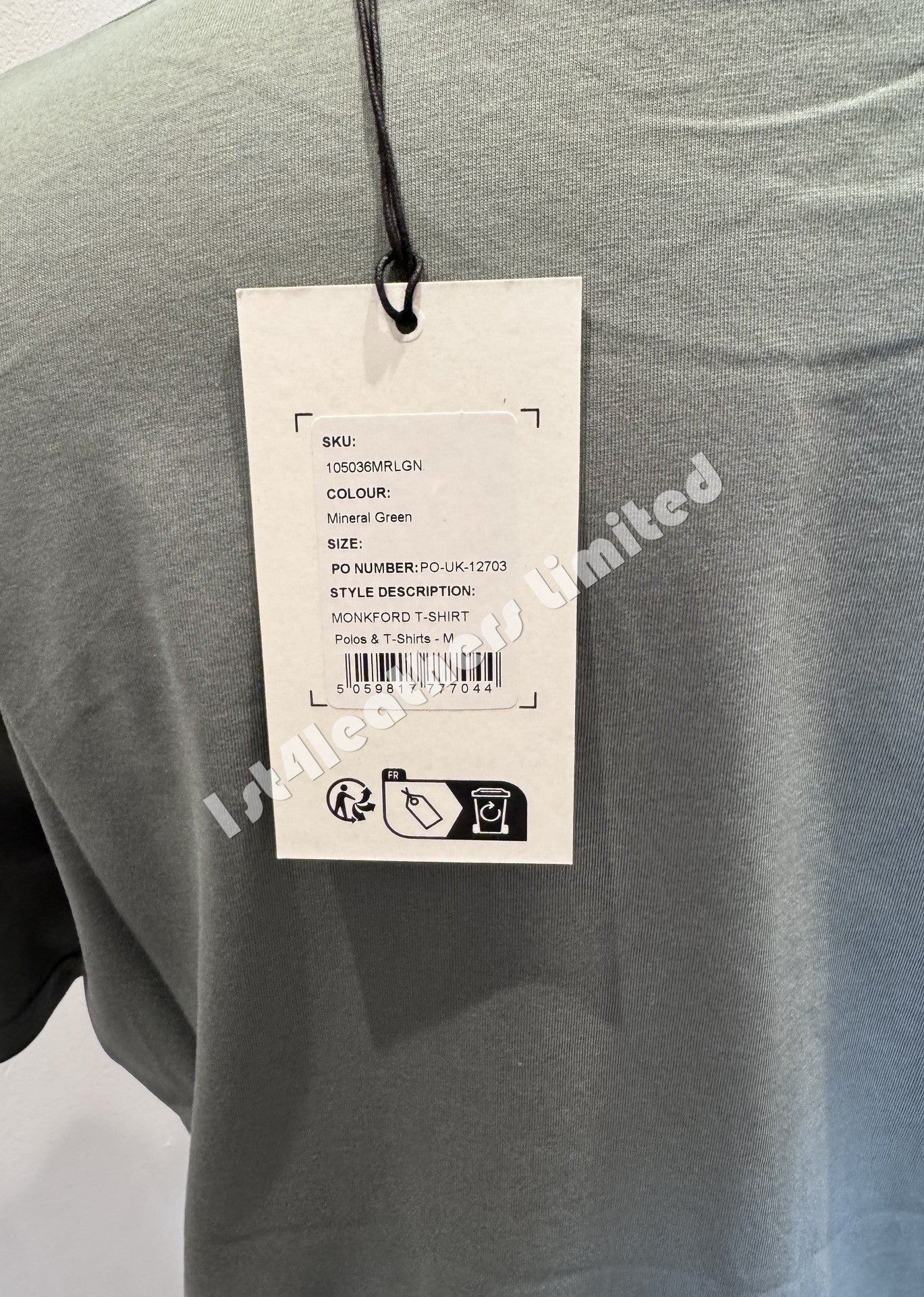BELSTAFF MONKFORD PHOENIX PATCH T-SHIRT MINERAL GREEN 2XL RRP £60 BNWT