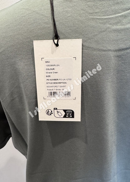 BELSTAFF MONKFORD PHOENIX PATCH T-SHIRT MINERAL GREEN 2XL RRP £60 BNWT