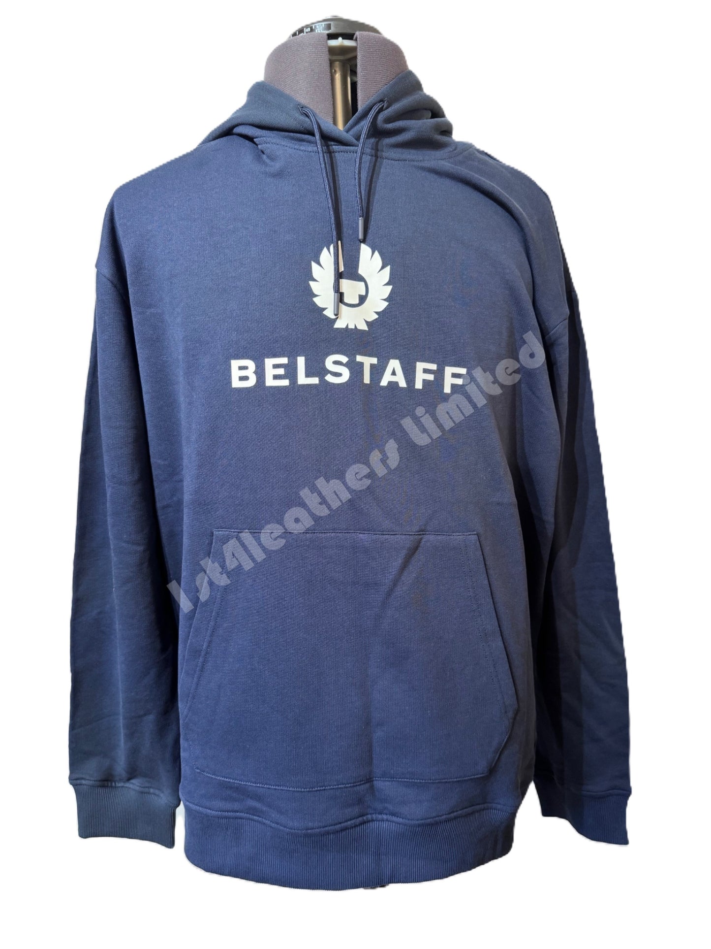 BELSTAFF NORTHVIEW HOODIE SWEATSHIRT DEEP NAVY OVERSIZED RRP £160 BNWT