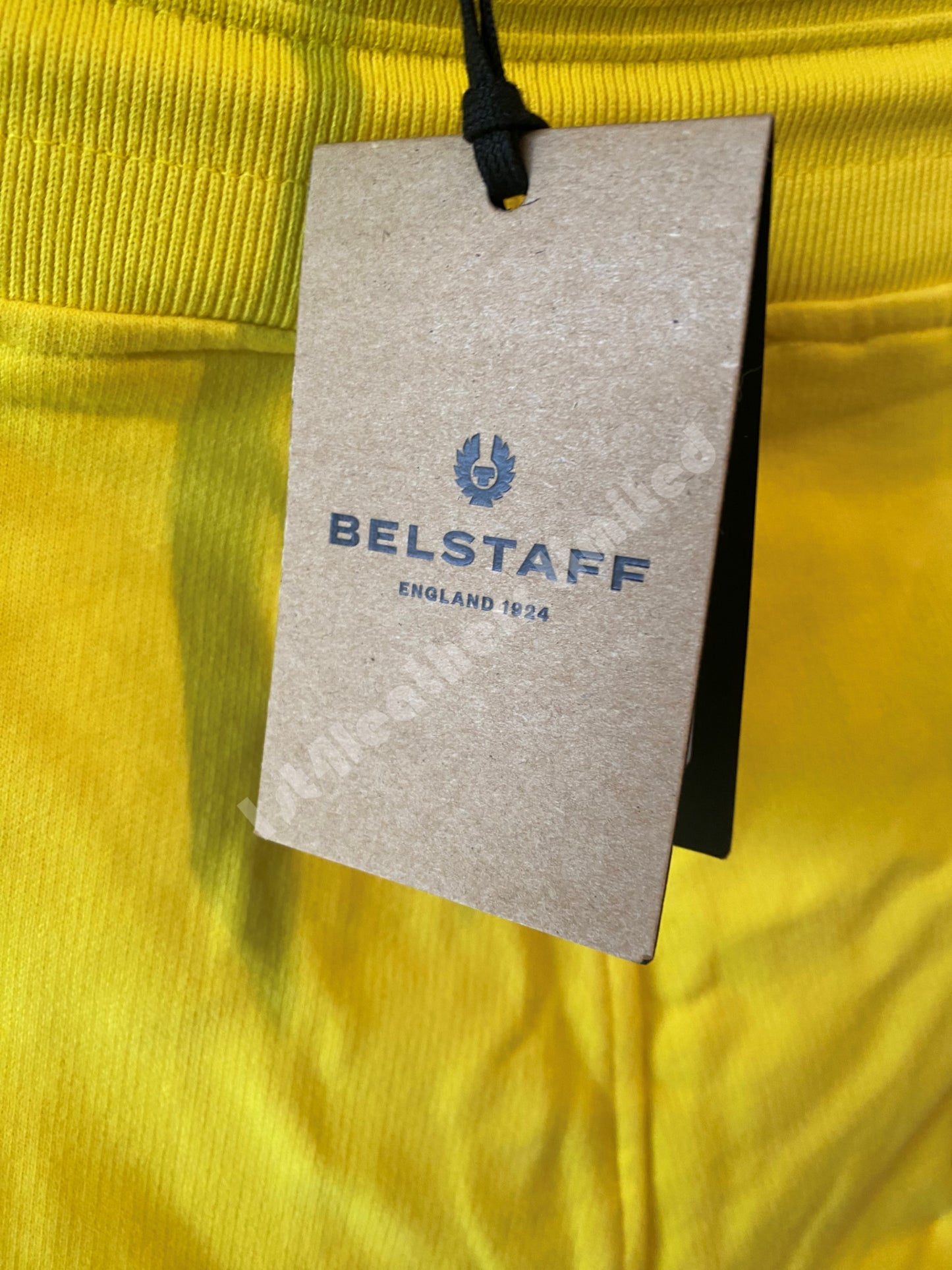 BELSTAFF COTTON FLEECE SWEATSHORTS FLASH YELLOW RRP £95