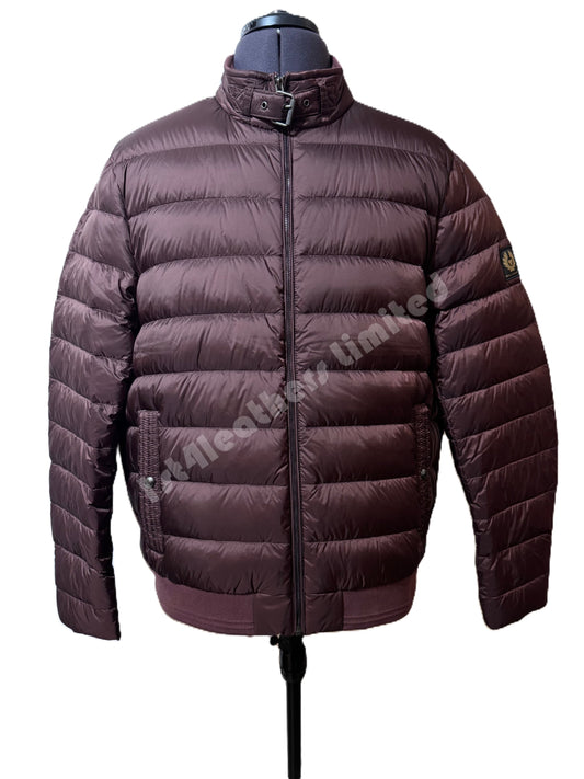 BELSTAFF CIRCUIT DOWN PUFFA BOMBER JACKET REDWOOD BURGUNDY UK44 2XL RRP £350 NEW