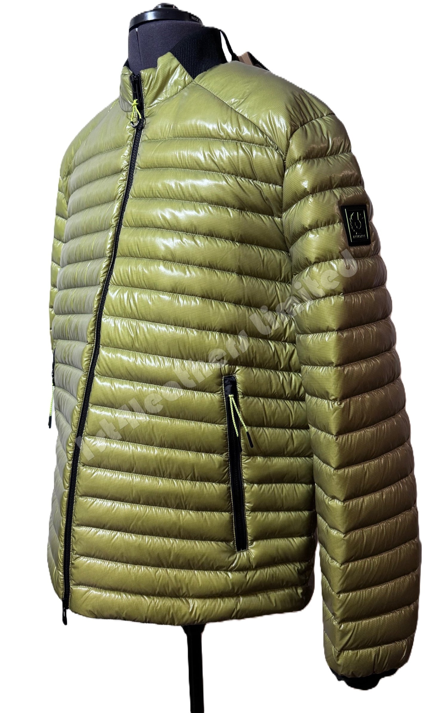 BELSTAFF AIRFRAME LIGHTWEIGHT DOWN PUFFA JACKET NEON YELLOW UK44 2XL RRP£425 NEW