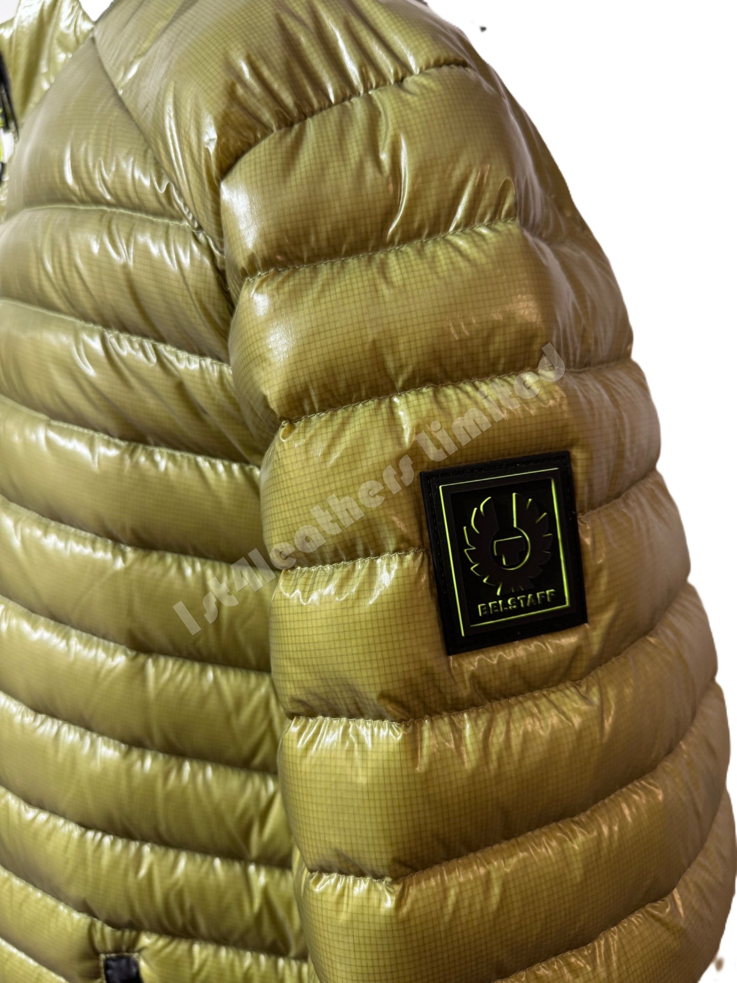 BELSTAFF AIRFRAME LIGHTWEIGHT DOWN PUFFA JACKET NEON YELLOW UK44 2XL RRP£425 NEW