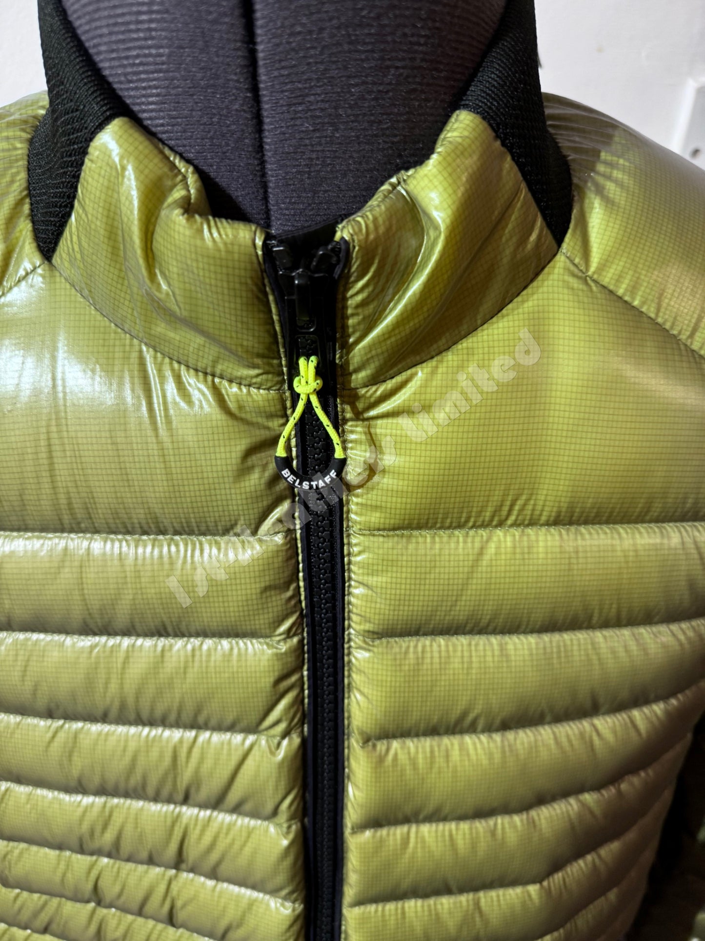 BELSTAFF AIRFRAME LIGHTWEIGHT DOWN PUFFA JACKET NEON YELLOW UK44 2XL RRP£425 NEW