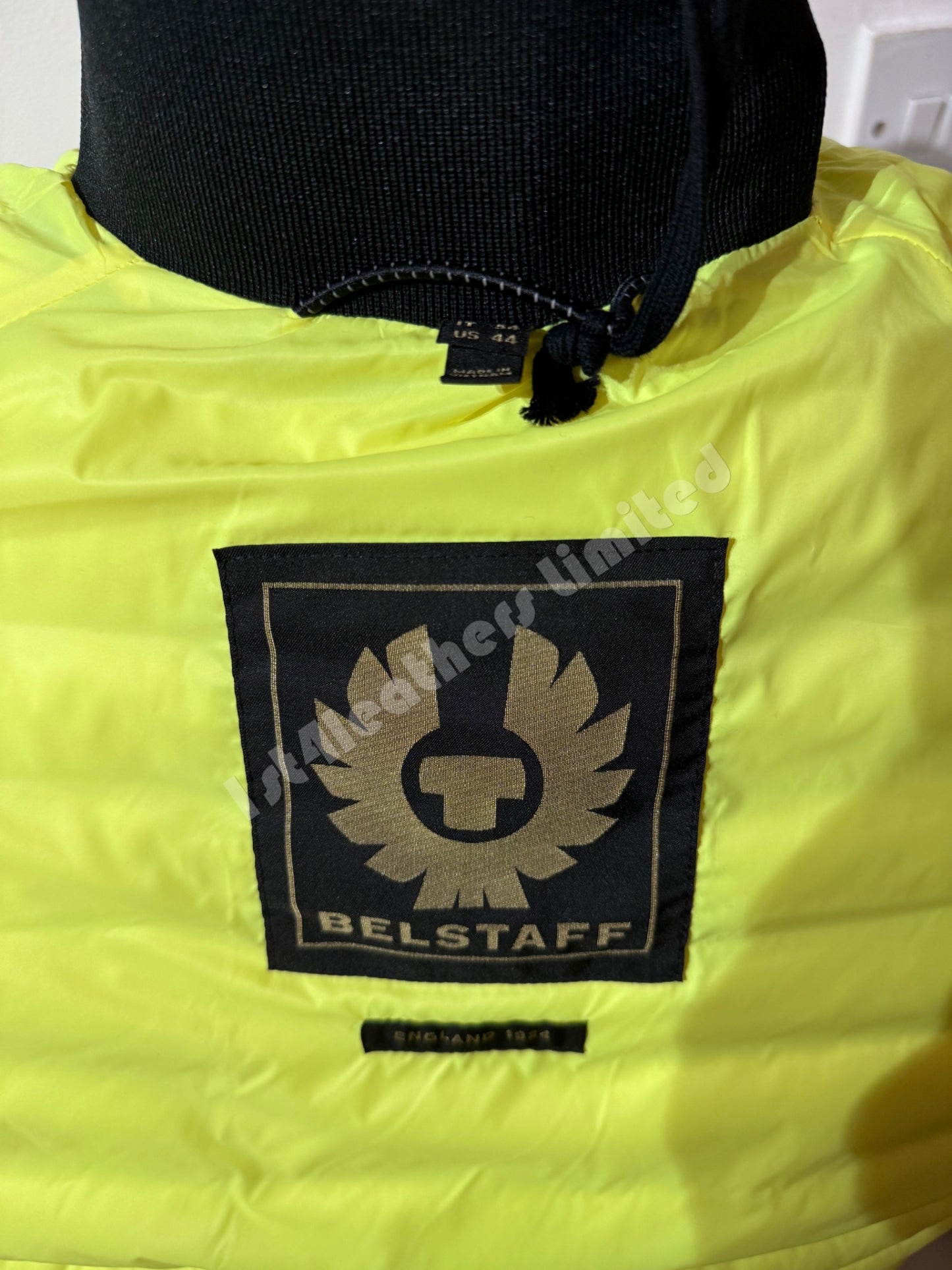 BELSTAFF AIRFRAME LIGHTWEIGHT DOWN PUFFA JACKET NEON YELLOW UK44 2XL RRP£425 NEW