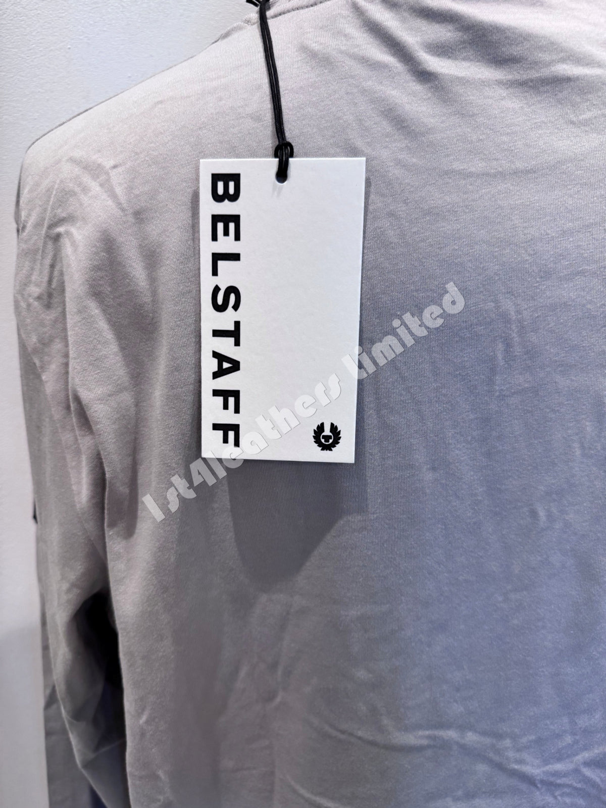 BELSTAFF THOM LONG SLEEVE COTTON T-SHIRT ASH GREY 3XL RRP £75 BNWT