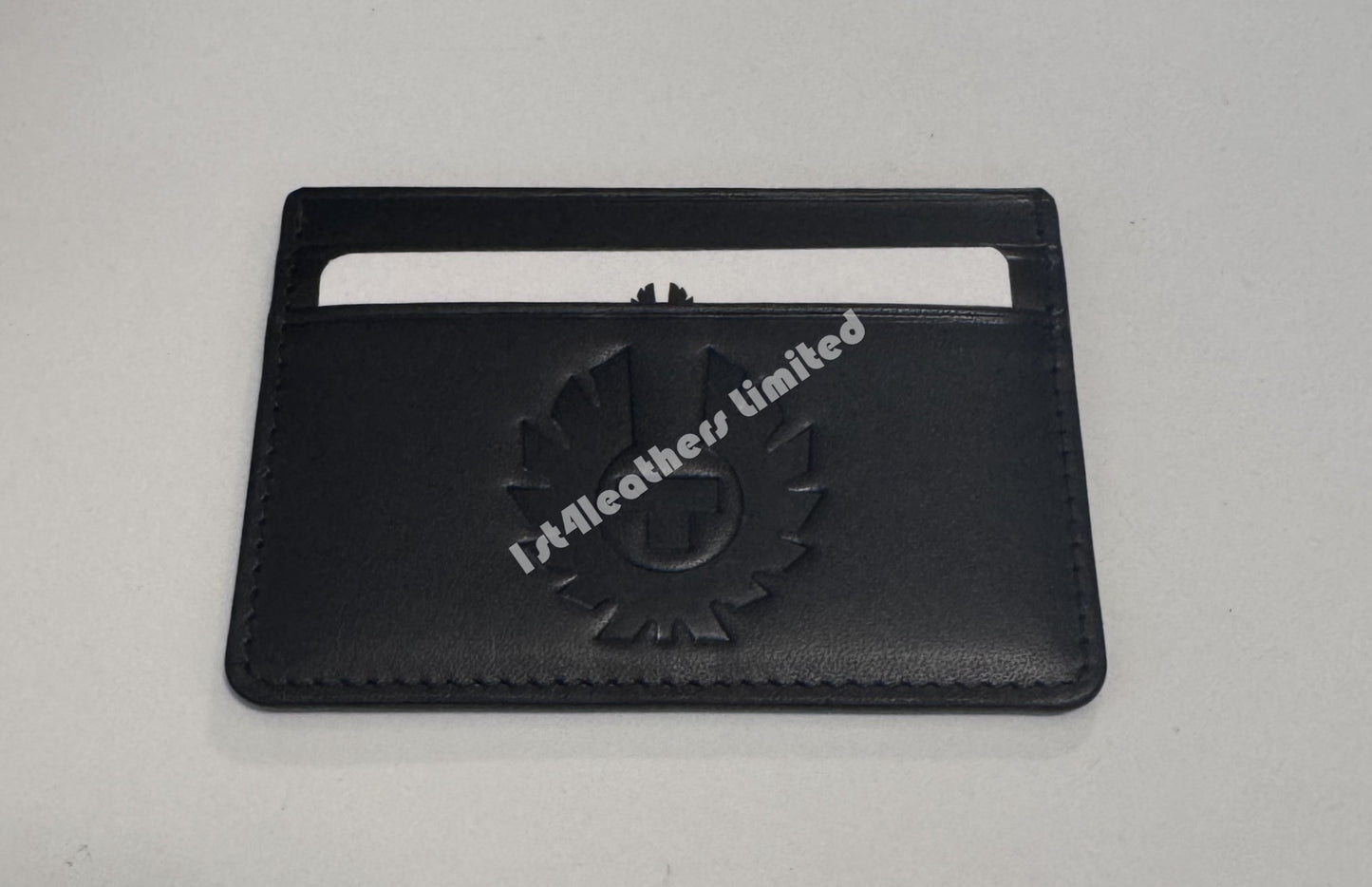 BELSTAFF WHEATLE ITALIAN LEATHER CARD HOLDER WALLET BLACK RRP £75 NEW IN BOX