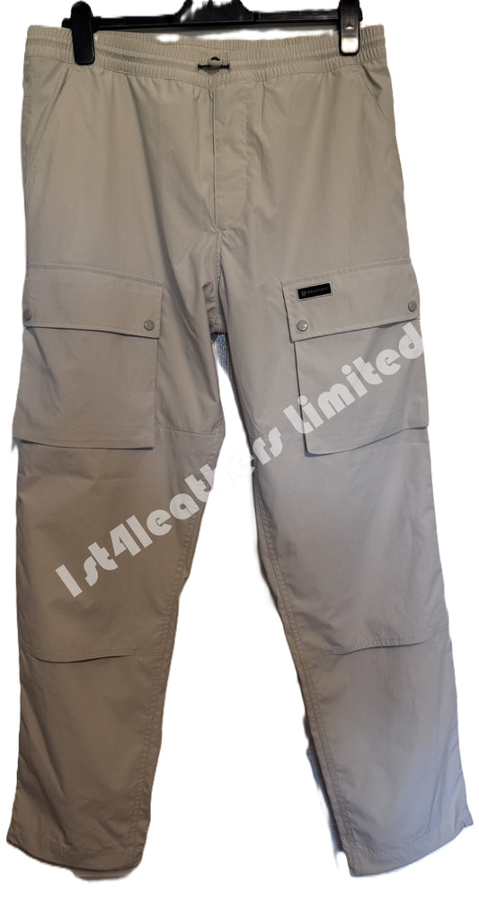 BELSTAFF CASTMASTER CARGO TROUSERS SHELL (CREAM) LARGE 34/36 WAIST RRP £250 BNWT