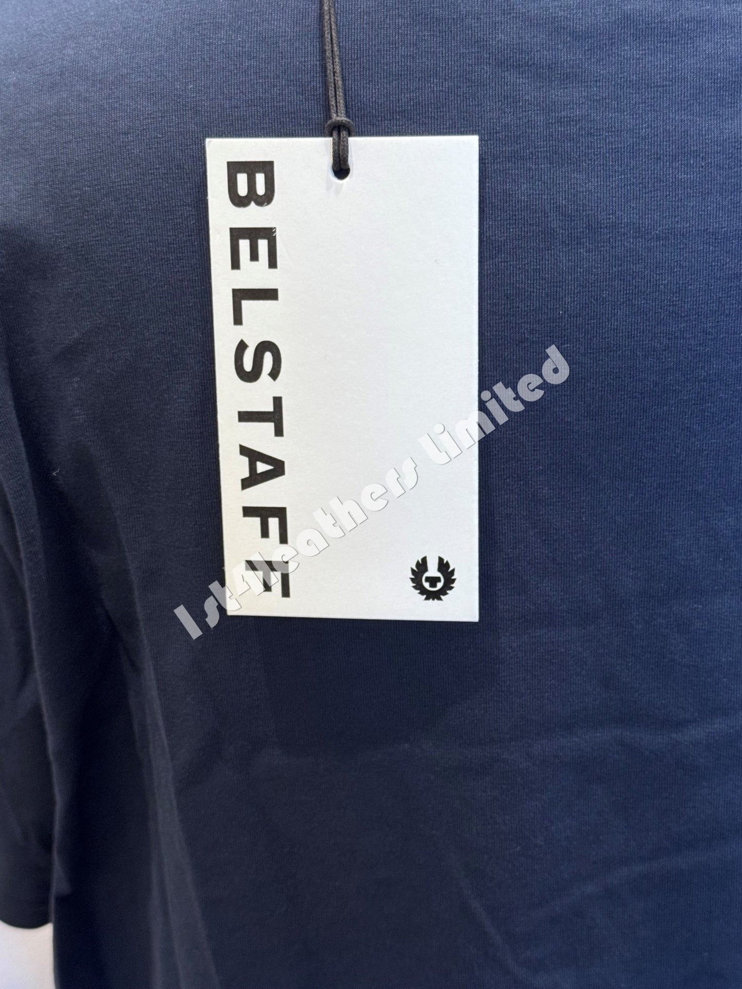 BELSTAFF THOM PHOENIX PATCH COTTON T-SHIRT DEEP NAVY RRP £60 BNWT