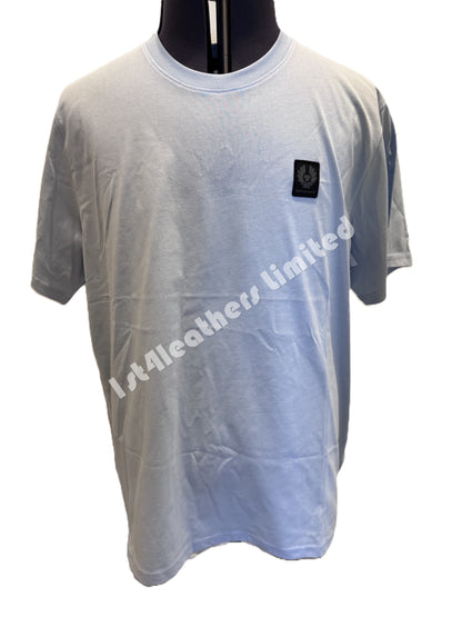 BELSTAFF MONKFORD PHOENIX PATCH SHORT SLEEVE T-SHIRT SKY BLUE 3XL RRP £60 BNWT