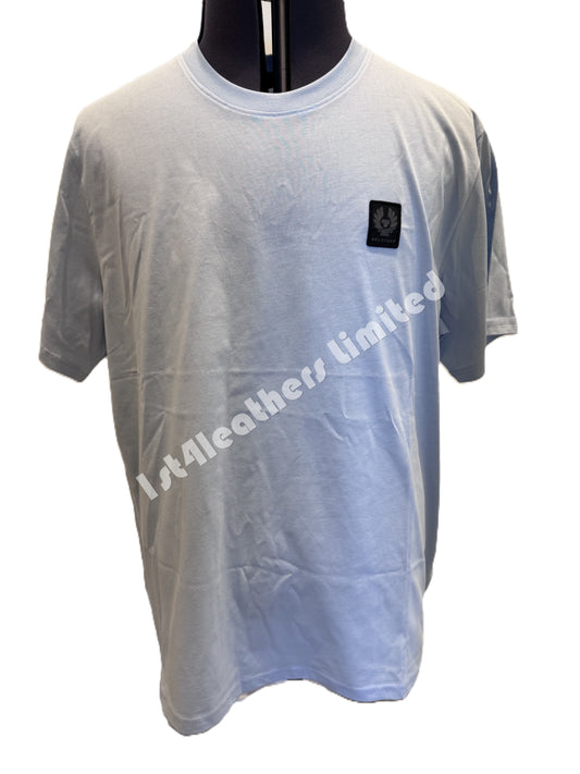BELSTAFF MONKFORD PHOENIX PATCH SHORT SLEEVE T-SHIRT SKY BLUE 3XL RRP £60 BNWT