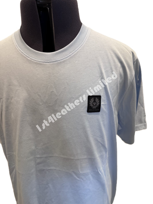 BELSTAFF MONKFORD PHOENIX PATCH SHORT SLEEVE T-SHIRT SKY BLUE 3XL RRP £60 BNWT