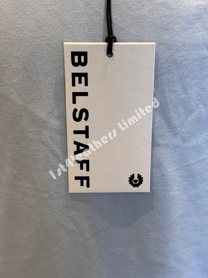 BELSTAFF MONKFORD PHOENIX PATCH SHORT SLEEVE T-SHIRT SKY BLUE 3XL RRP £60 BNWT