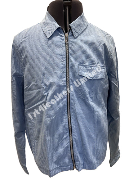 PAUL SMITH PS COTTON ZIPPED OVERSHIRT SHACKET SKY BLUE MEDIUM RRP £199 BNWT