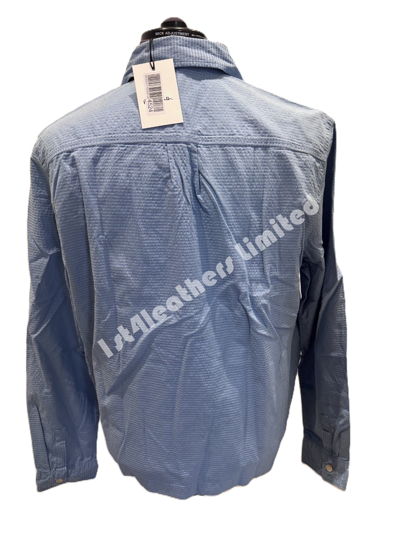PAUL SMITH PS COTTON ZIPPED OVERSHIRT SHACKET SKY BLUE MEDIUM RRP £199 BNWT