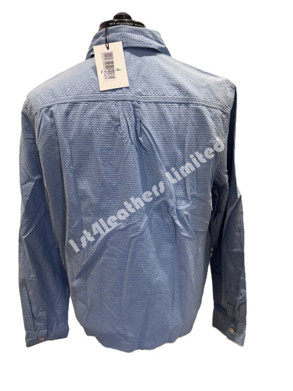 PAUL SMITH PS COTTON ZIPPED OVERSHIRT SHACKET SKY BLUE MEDIUM RRP £199 BNWT