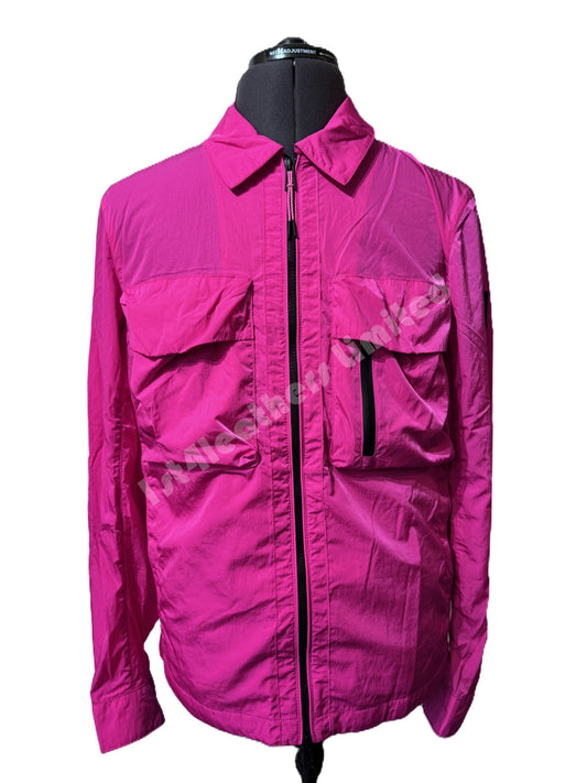 BELSTAFF RIFT SHIMMER SHELL OVERSHIRT JACKET FUCHSIA PINK RRP £295 BNWT