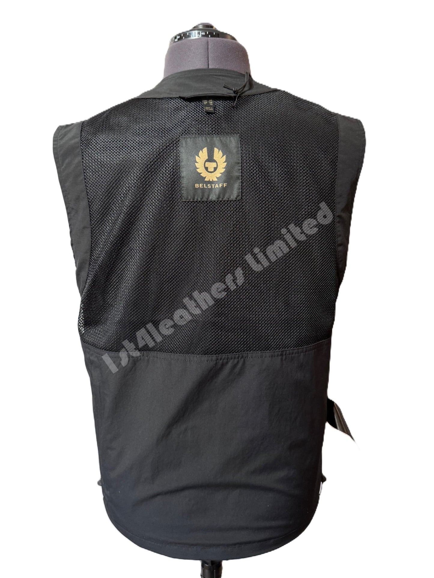 BELSTAFF CASTMASTER SHELL GILET BLACK RRP £275 BNWT