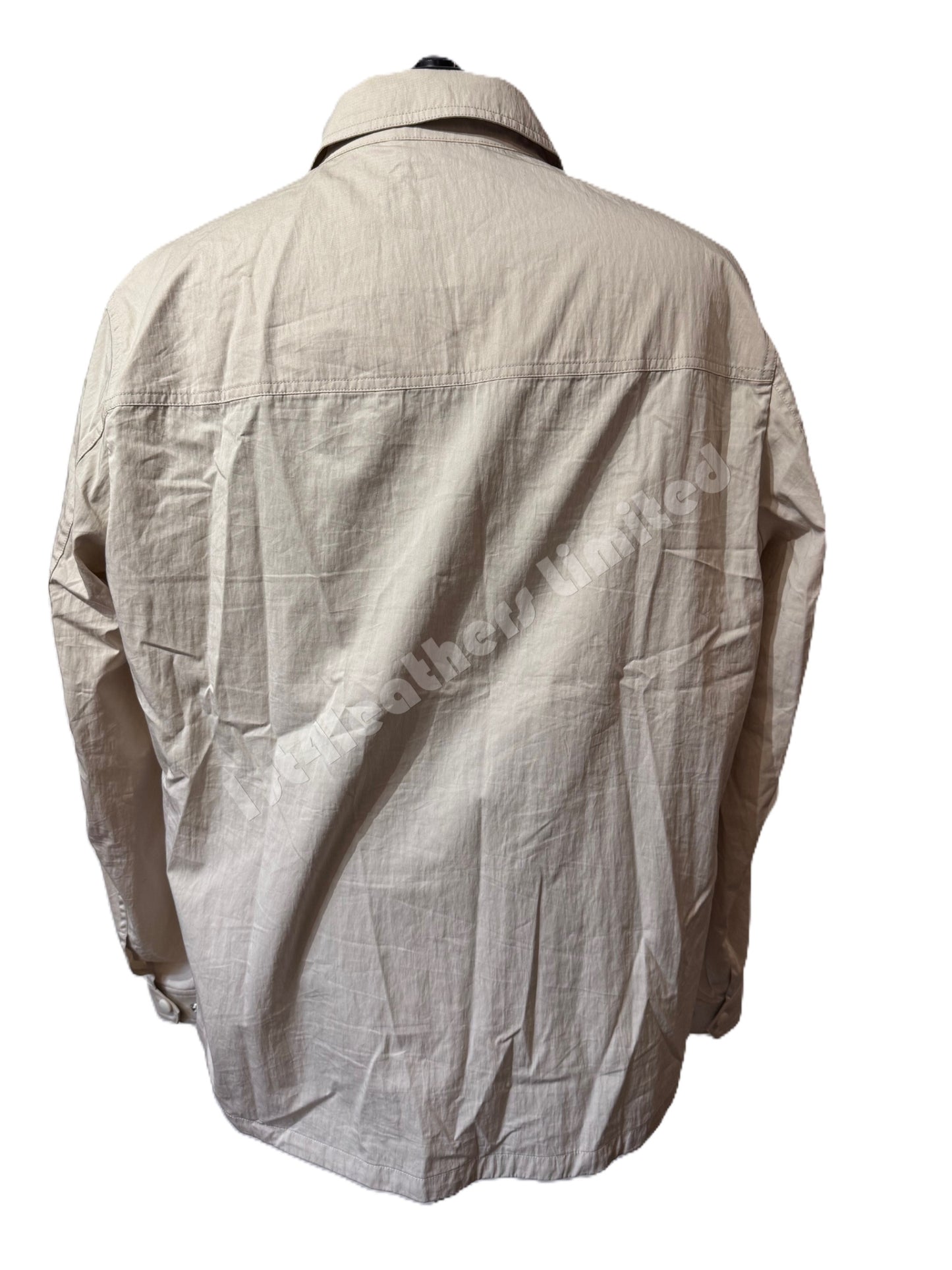 BELSTAFF RAIL COTTON BLEND GABARDINE OVERSHIRT IN MOONBEAM UK44 2XL RRP £250