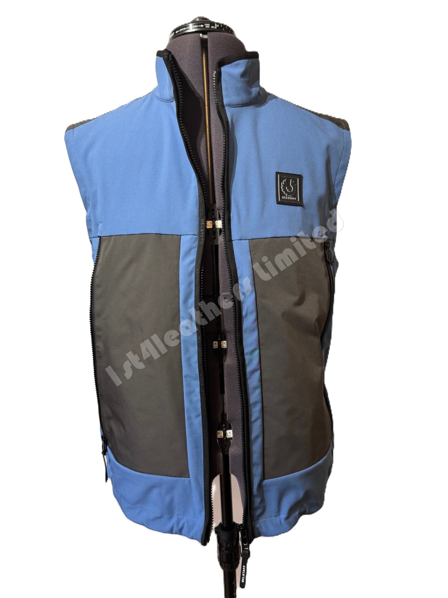 BELSTAFF RATIO SHELL GILET FORWARD BLUE IT58 UK38 MEDIUM RRP £250 BNWT