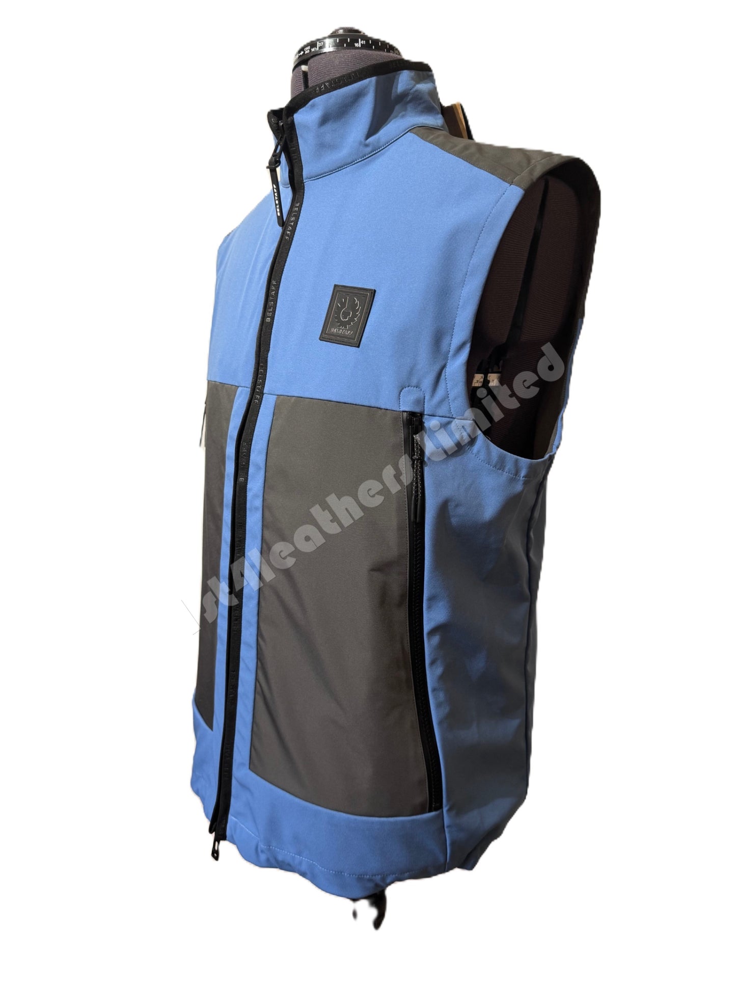 BELSTAFF RATIO SHELL GILET FORWARD BLUE IT58 UK38 MEDIUM RRP £250 BNWT