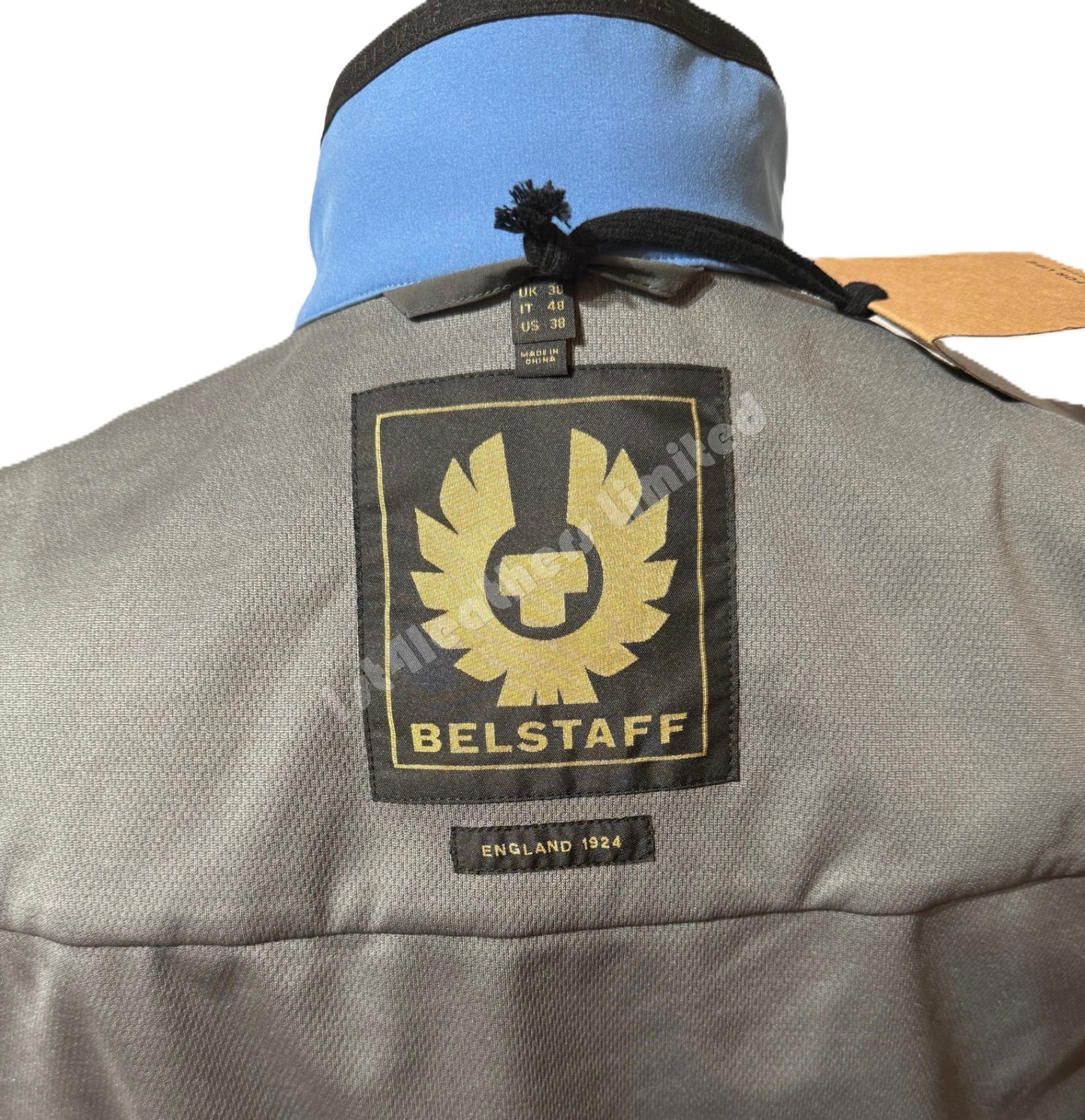 BELSTAFF RATIO SHELL GILET FORWARD BLUE IT58 UK38 MEDIUM RRP £250 BNWT