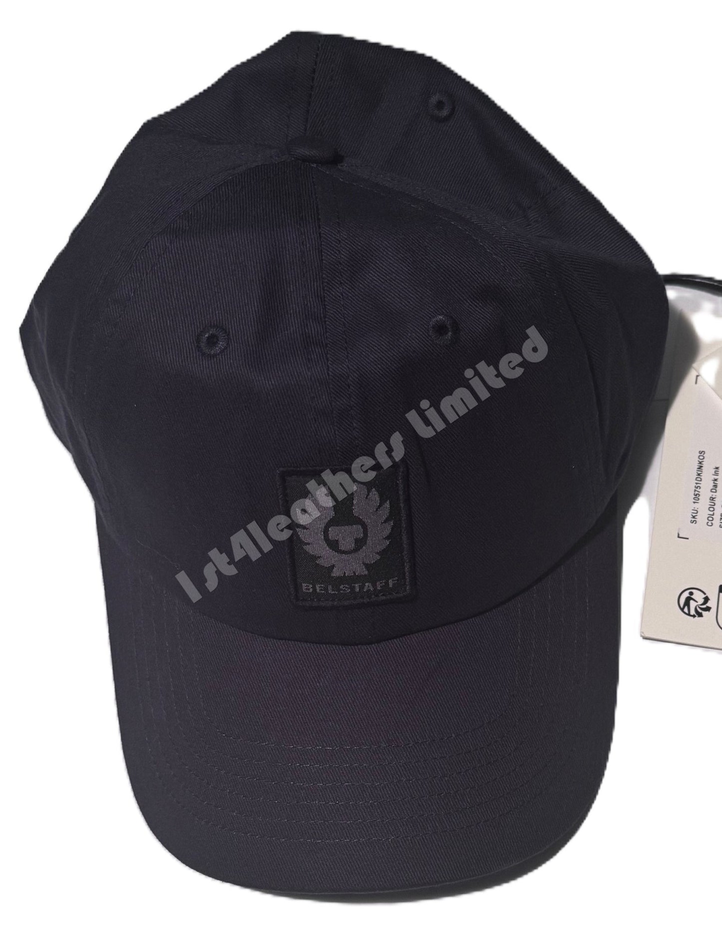 BELSTAFF COTTON TWILL BASEBALL CAP DARK INK NAVY RRP £50