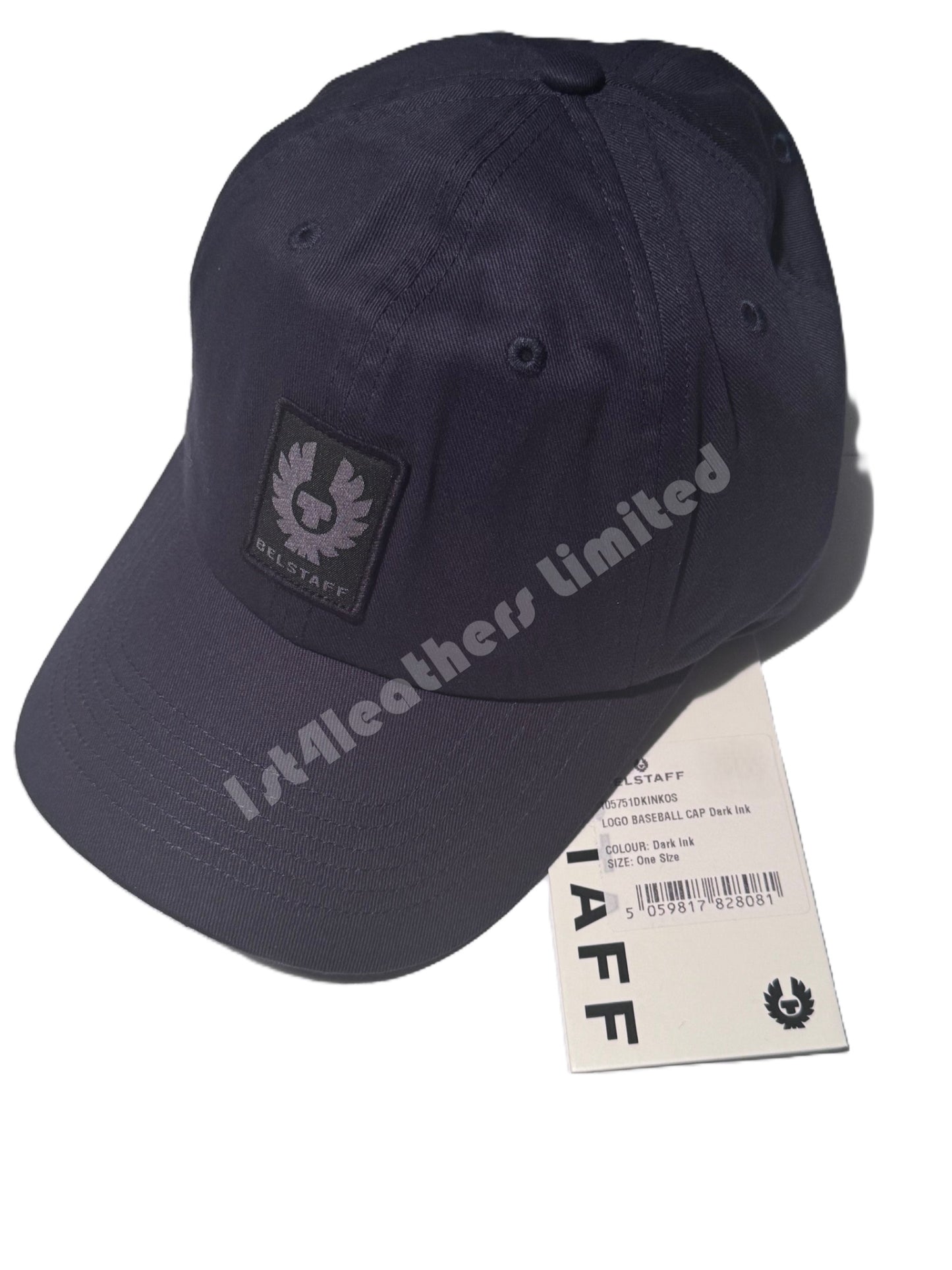 BELSTAFF COTTON TWILL BASEBALL CAP DARK INK NAVY RRP £50