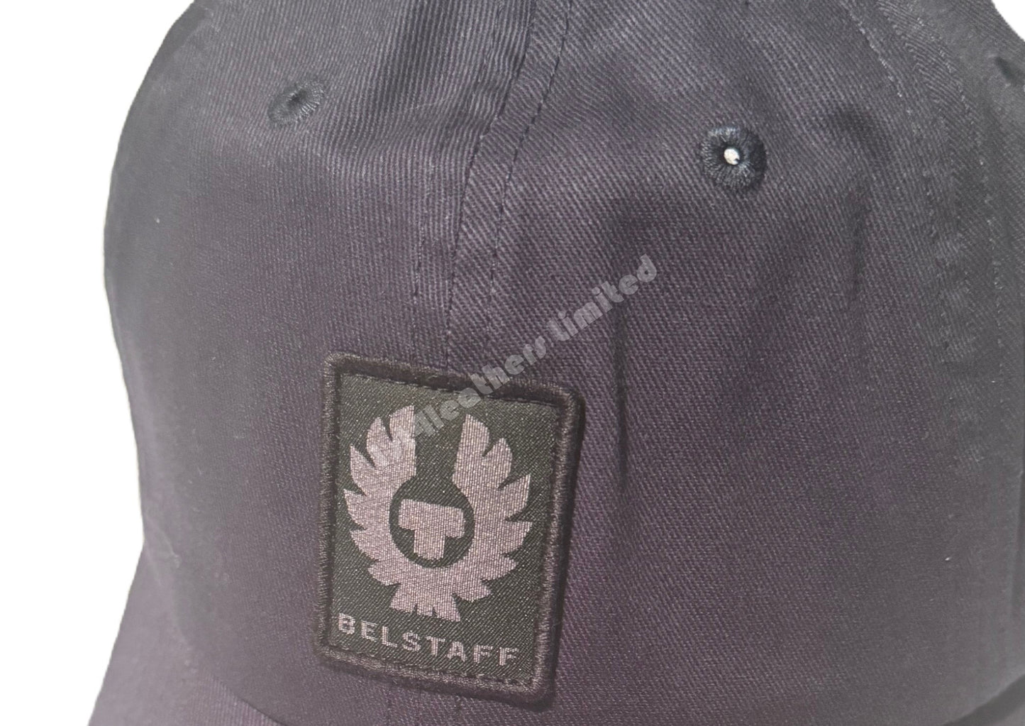 BELSTAFF COTTON TWILL BASEBALL CAP BLACK RRP £50