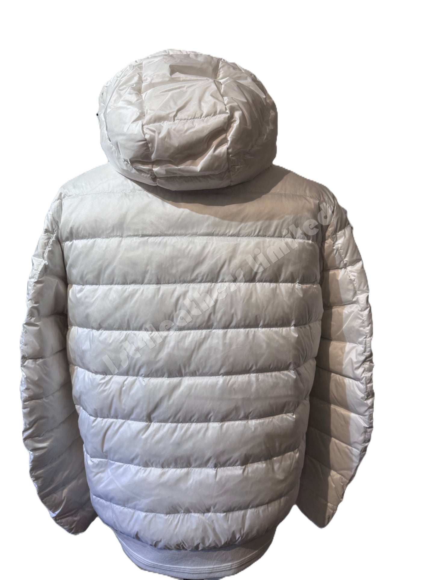 BELSTAFF STADIA 750 DOWN PUFFA JACKET WHITE/OLD SILVER UK46 3XL RRP £395 BNWT