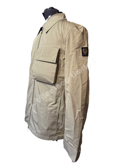 BELSTAFF RUNNER COTTON TECH GABARDINE OVERSHIRT ECHO GREEN RRP £250 BNWT