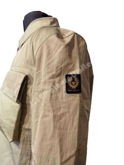 BELSTAFF RUNNER COTTON TECH GABARDINE OVERSHIRT ECHO GREEN RRP £250 BNWT