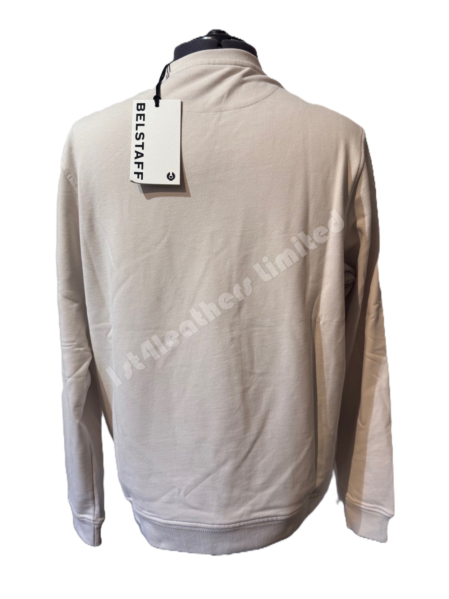 BELSTAFF PHOENIX PATCH CREW NECK SWEATSHIRT MOONBEAM RRP £150 BNWT