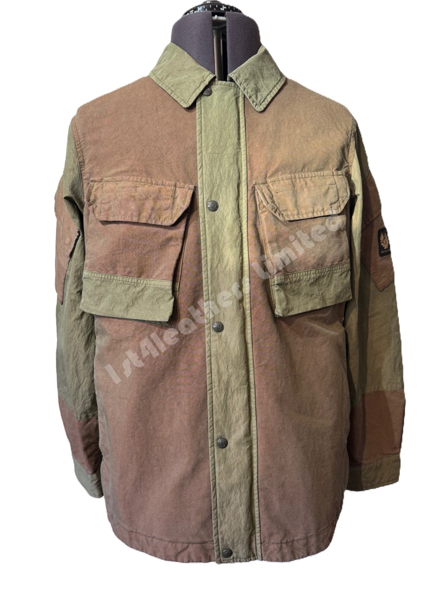 BELSTAFF CANTEEN COTTON JACKET BURNT OLIVE/AURORA RRP £625 BNWT