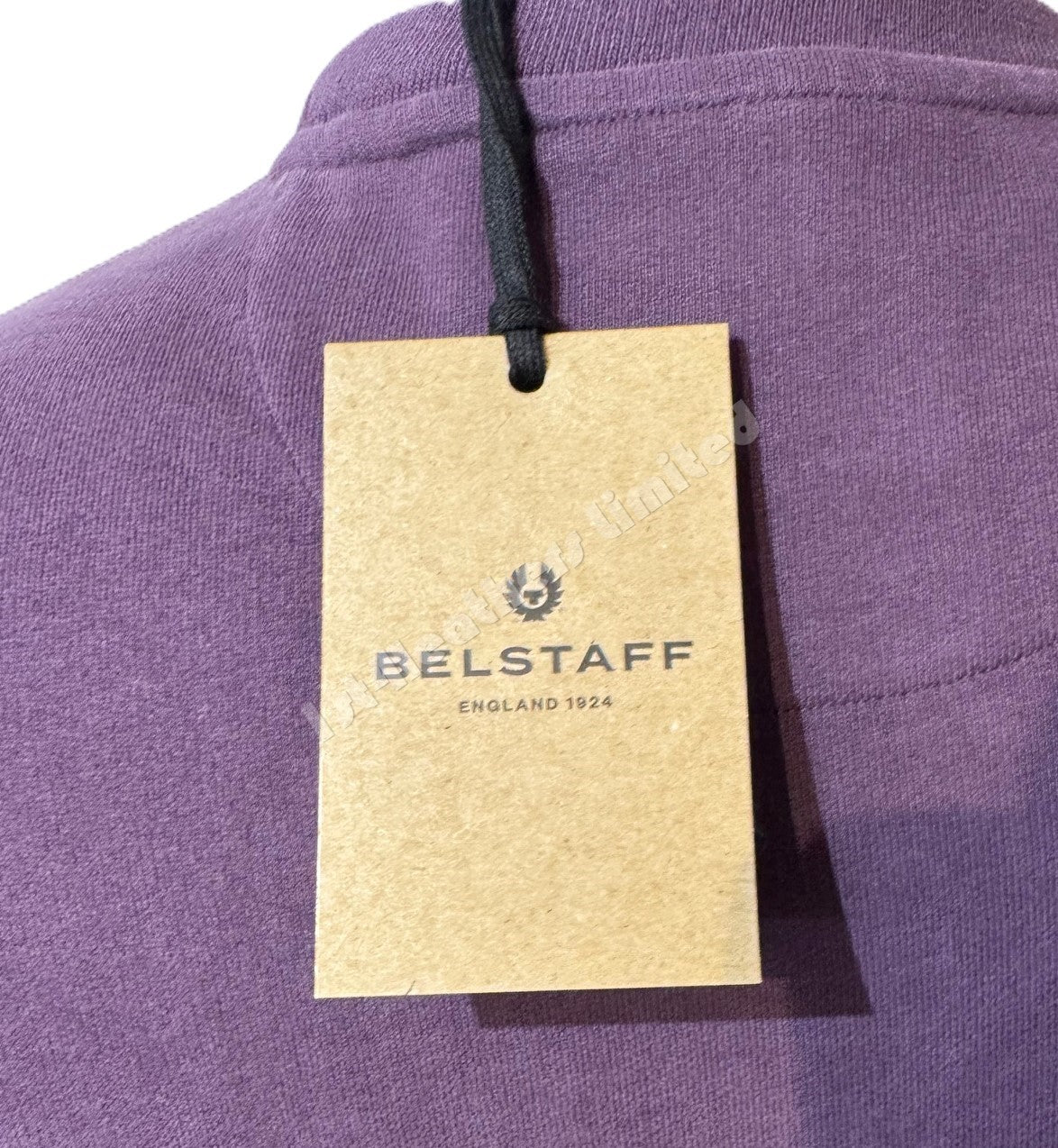 BELSTAFF PHOENIX PATCH CREW NECK SWEATSHIRT DARK GARNET RRP £150 BNWT