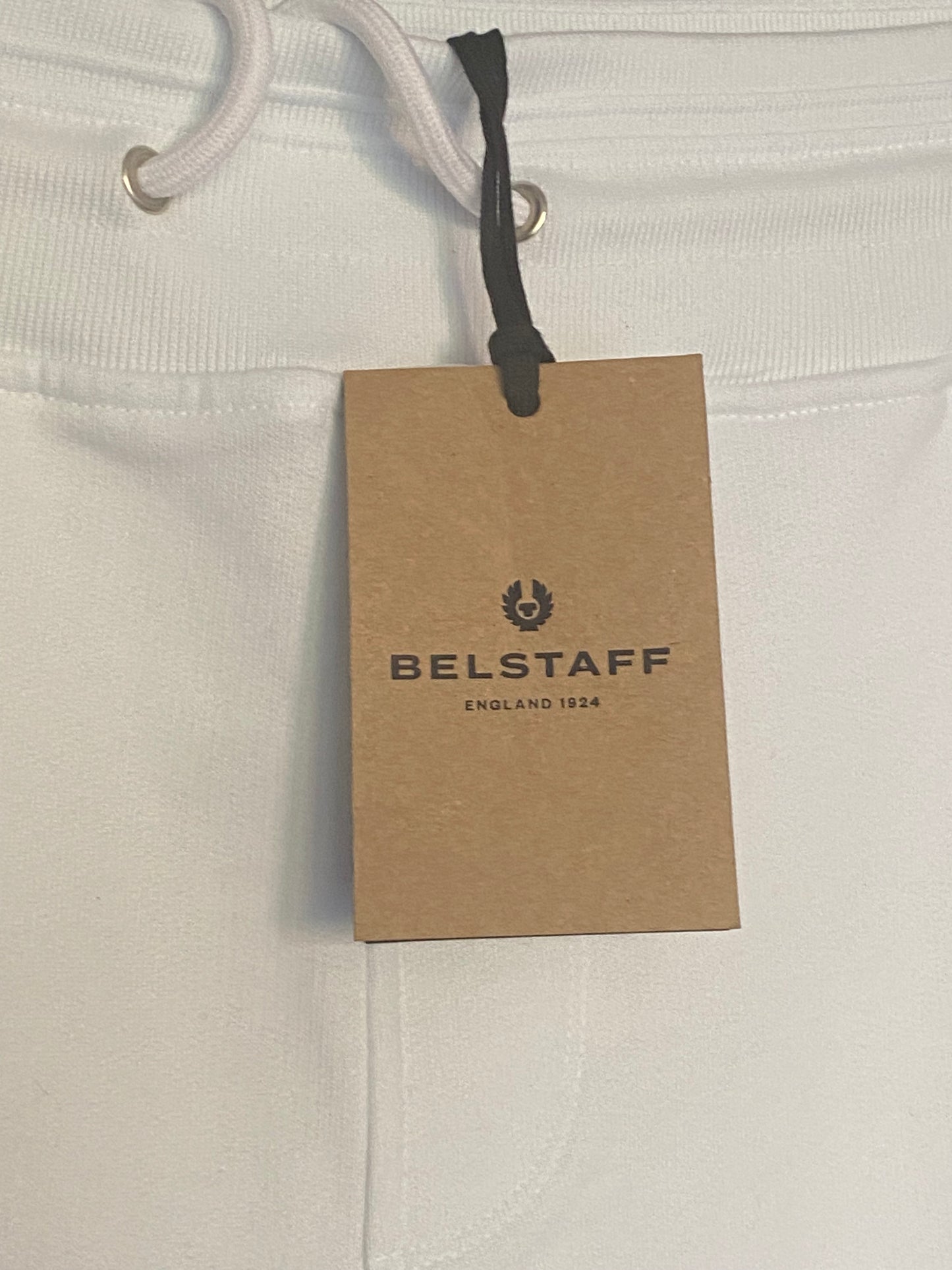 BELSTAFF COTTON FLEECE SWEATSHORTS WHITE 2XL RRP £95