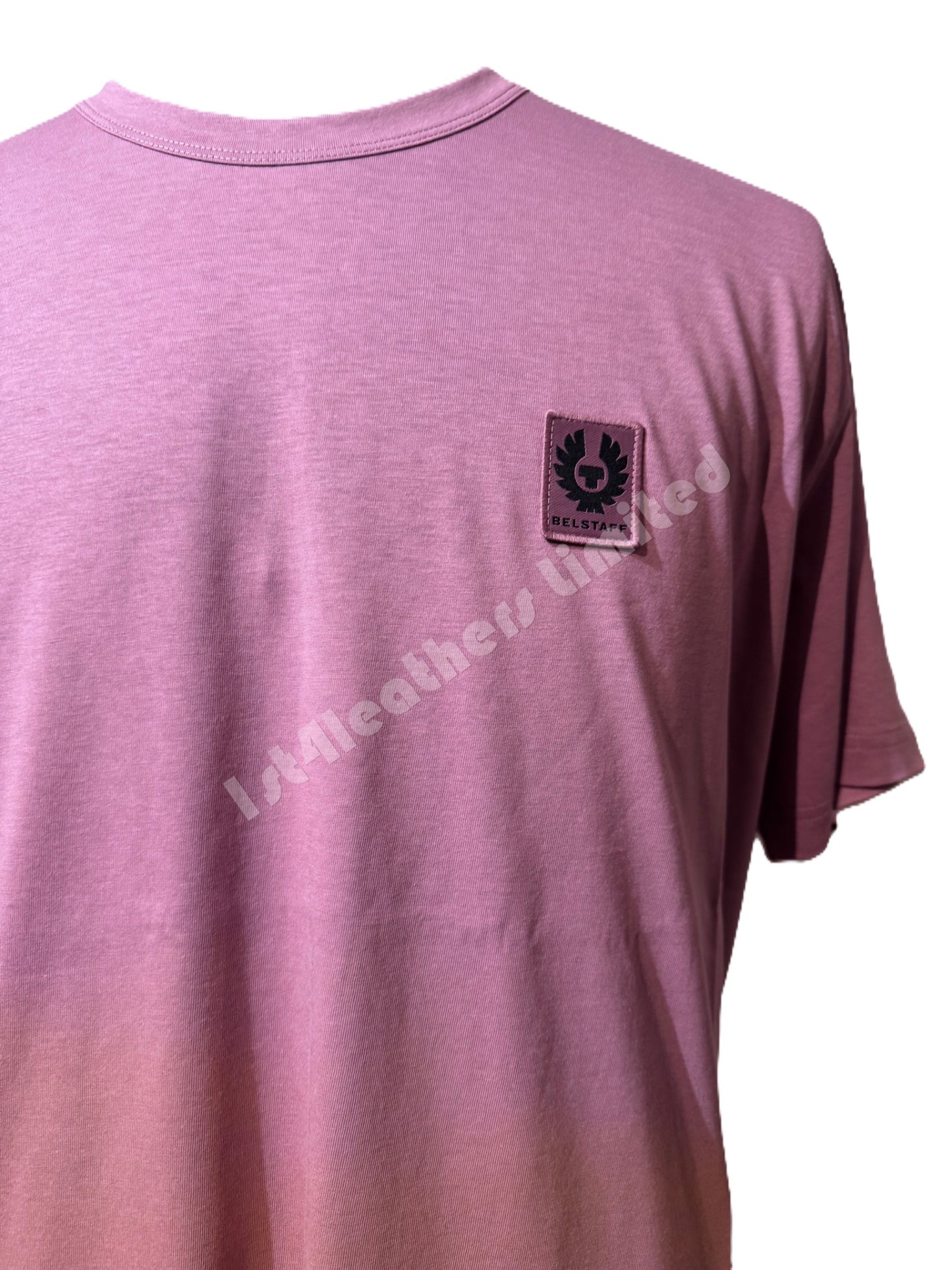 BELSTAFF TONAL PHOENIX PATCH SHORT SLEEVE COTTON T-SHIRT ROSE PINK 2XL RRP £70 BNWT