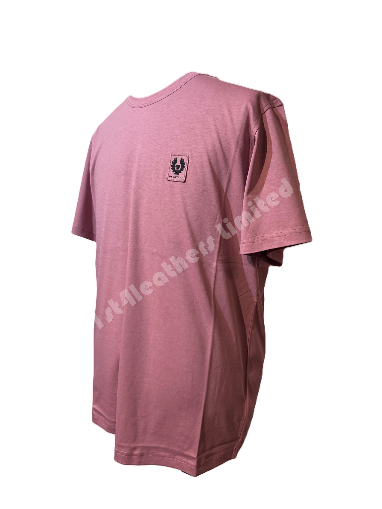 BELSTAFF TONAL PHOENIX PATCH SHORT SLEEVE COTTON T-SHIRT ROSE PINK 2XL RRP £70 BNWT