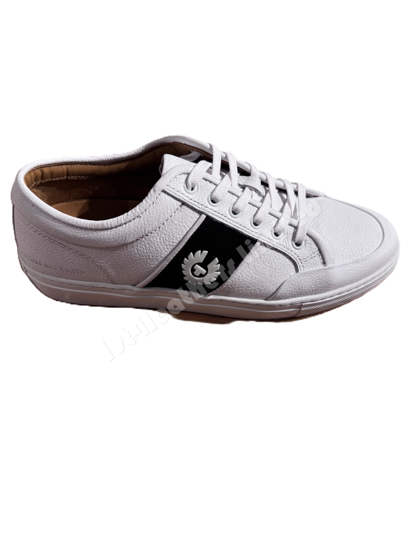 BELSTAFF PHOENIX LOW TOP CALF LEATHER TRAINERS SNEAKERS WHITE RRP £225 BNIB